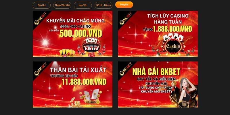 Ưu đãi nạp tiền dành riêng cho hội viên tham gia live casino